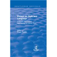 Essays on Style and Language 1966