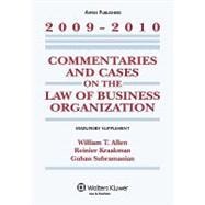 Commentaries and Cases on the Law of Business Organization: 2009-2010 Statutory Supplement