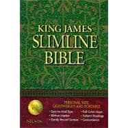 Holy Bible: King James Version, Blue, Bonded Leather, Ultraslim Bible, Super Saver Edition