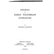 Studies in Early Victorian Literature