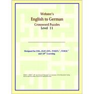 Webster's English to German Crossword Puzzles: Level 11