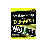 Stock Investing For Dummies®,9780764554117