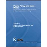 Public Policy and the Mass Media: The Interplay of Mass Communication and Political Decision Making