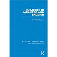 Subjects in Japanese and English