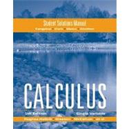 Student Solutions Manual to accompany Calculus, 5th Edition SV