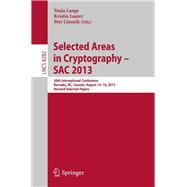 Selected Areas in Cryptography 2013