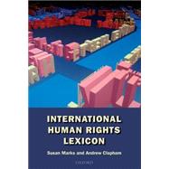 International Human Rights Lexicon