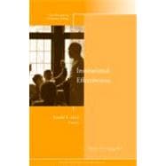 Institutional Effectiveness New Directions for Community Colleges, Number 153