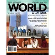WORLD, Volume 2 (with Review Cards and CourseMate, 1 term (6 months), Wadsworth World History Resource Center 2-Semester Printed Access Card)