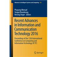 Recent Advances in Information and Communication Technology 2016