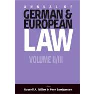 Annual Of German & European Law