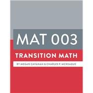 Sandhills CC MAT 003 Transition Math
