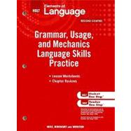 Elements of Language, Language Skills Practice Workbook Grade 8