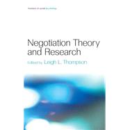 Negotiation Theory and Research