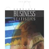 Complete Business Statistics W/ Student CD and PowerWeb