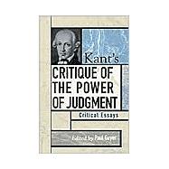 Kant's Critique of the Power of Judgment Critical Essays