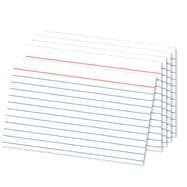 Office Depot White Index Cards, Ruled, 5