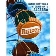 MyLab Math with Pearson eText -- Access Card -- for Introductory and Intermediate Algebra for College Students (18-Weeks)