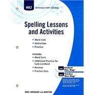 Holt Elements of Language; Spelling Lesson Activities Grade 6