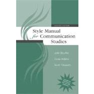 Style Manual for Communication Studies
