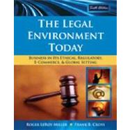 Study Guide for Miller/Cross' The Legal Environment Today: Business In Its Ethical, Regulatory, E-Commerce, and Global Setting, 6th