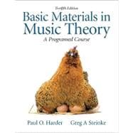 Basic Materials in Music Theory A Programmed Approach