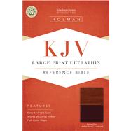 KJV Large Print Ultrathin Reference Bible, Brown/Tan LeatherTouch Indexed