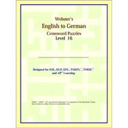 Webster's English to German Crossword Puzzles: Level 16