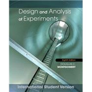 Design and Analysis of Experiments, International Student Version