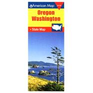 American Map Oregon/Washington State Map,9780841654211