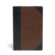 KJV Large Print Personal Size Reference Bible, Brown/Black Leathertouch Indexed