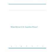 What Drives U.s. Gasoline Prices