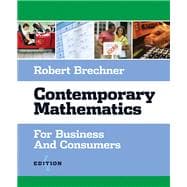 Contemporary Mathematics for Business and Consumers (with CD-ROM)