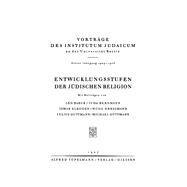 Entwicklungsstufen Der Jüdischen Religion