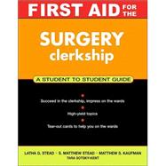 First Aid for the® Surgery Clerkship