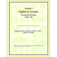 Webster's English to German Crossword Puzzles