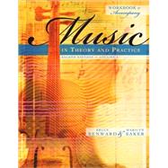 Workbook to accompany Music in Theory and Practice, Volume 1 with Finale Discount Sticker