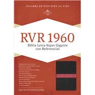 RVR 1960 Biblia Letra Súper Gigante, negro/rojo en piel fabricada