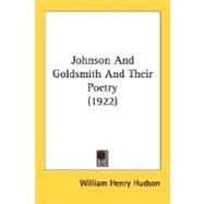 Johnson And Goldsmith And Their Poetry