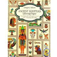 Ancient Egyptian Giftwrap Paper/Includes 2 Sheets and 3 Matching Gift Cards