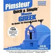 Pimsleur Greek (Modern) Quick & Simple Course - Level 1 Lessons 1-8 CD Learn to Speak and Understand Modern Greek with Pimsleur Language Programs