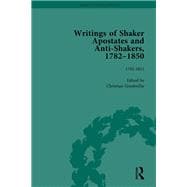 Writings of Shaker Apostates and Anti-Shakers, 1782-1850