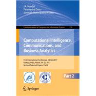 Computational Intelligence, Communications, and Business Analytics