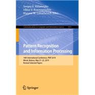 Pattern Recognition and Information Processing