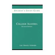 College Algebra: Student's Study Guide