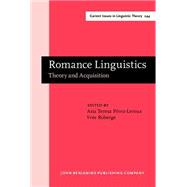 Romance Linguistics: Theory and Acquisition : Selected Papers from the 32nd Linguistic Symposium on Romance Languages (Lsrl), Toronto, April 2002