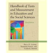 Handbook of Tests and Measurement in Education and the Social Sciences
