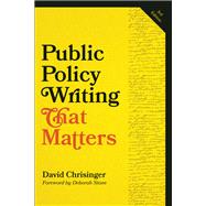 Public Policy Writing That Matters