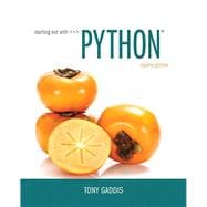 Starting Out with Python,9780134444321