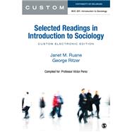 CUSTOM: University of Delaware: Selected Readings for SOC 201 Introduction to Sociology Custom Electronic Edition